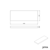 Waschtischkonsole JUVIA Slim 100 cm bis 160 cm
