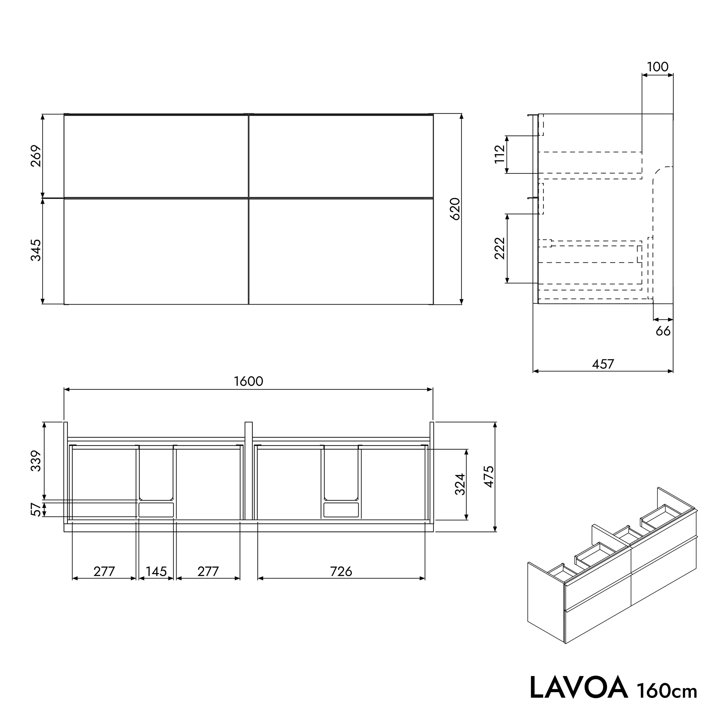 Meuble salle de bain LAVOA 