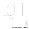 LED Lichtspiegel 8144-2.0 Oval
