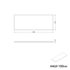 Waschbeckenunterschrank MAUI 130 cm