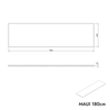 Waschbeckenunterschrank MAUI 180 cm