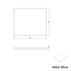 Waschbeckenunterschrank MAUI 50 cm