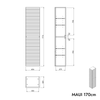 Armadio alto da bagno MAUI 171 cm