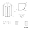 Runddusche NT509 mit Schiebetüren