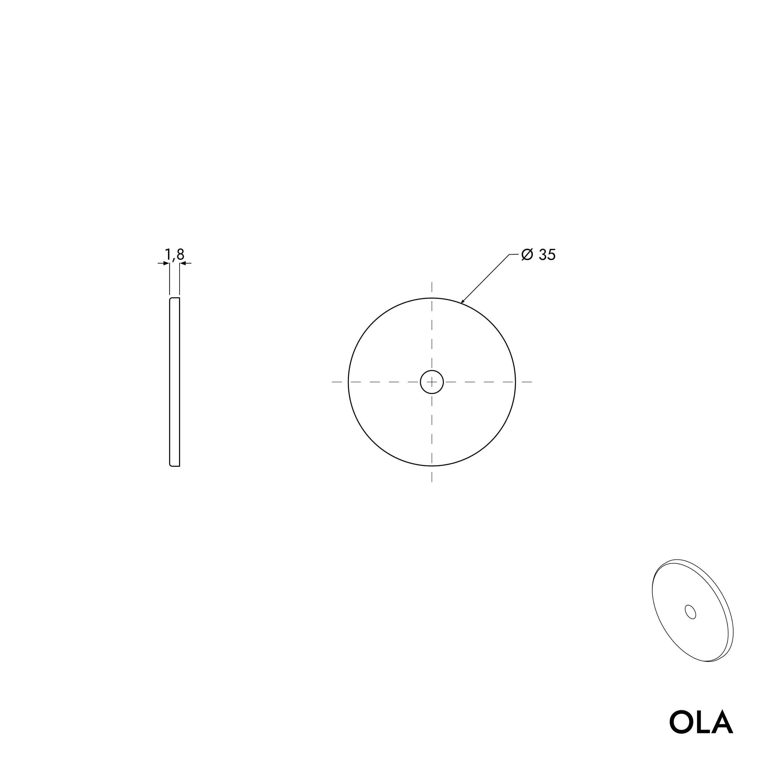 Gancio per asciugamani OLA rotondo, set di 2, colore selezionabile