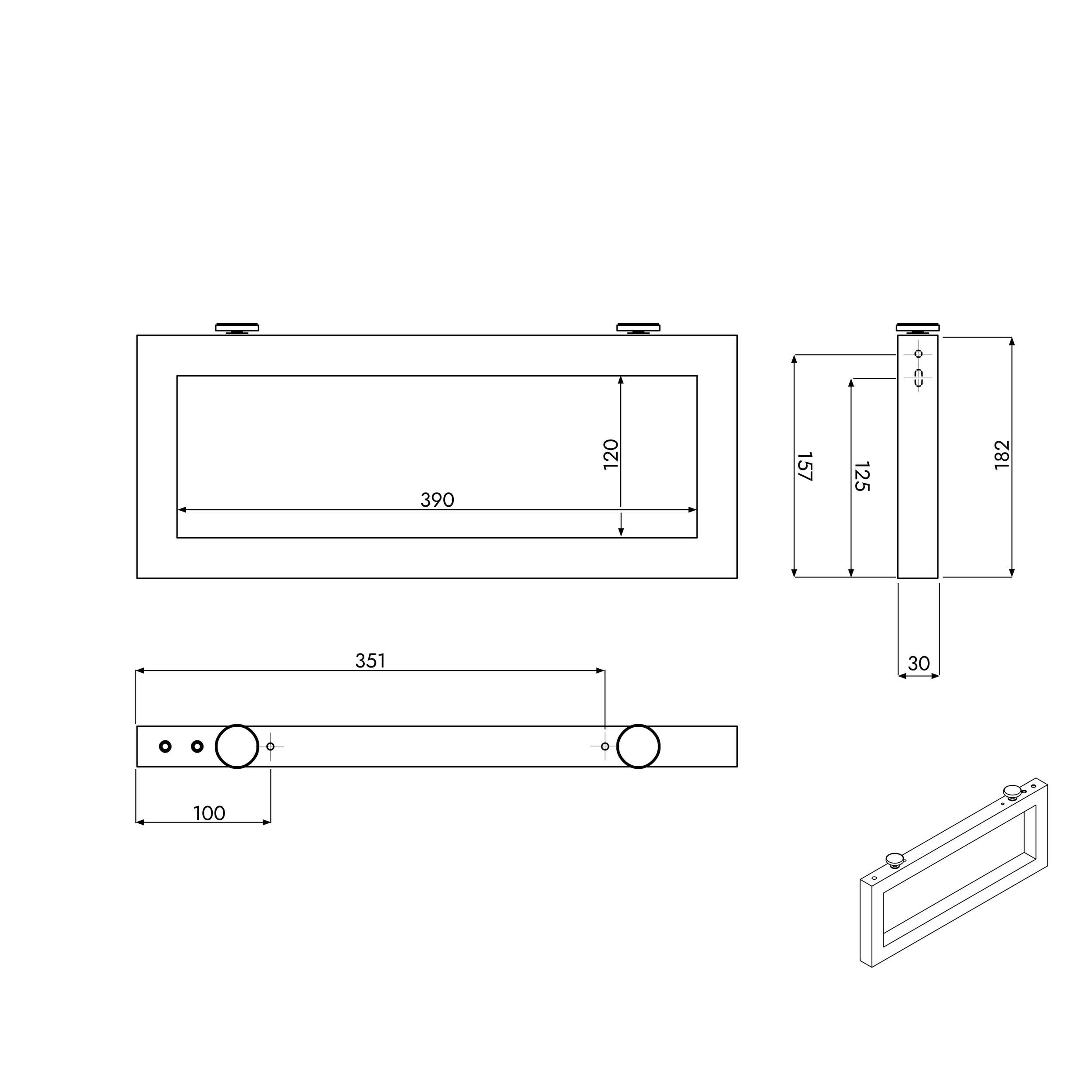 Meubles de salle de bain JUVIA Float 100 cm à 160 cm