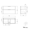 Ensemble de meubles de salle de bain TIM 100 cm avec lavabo
