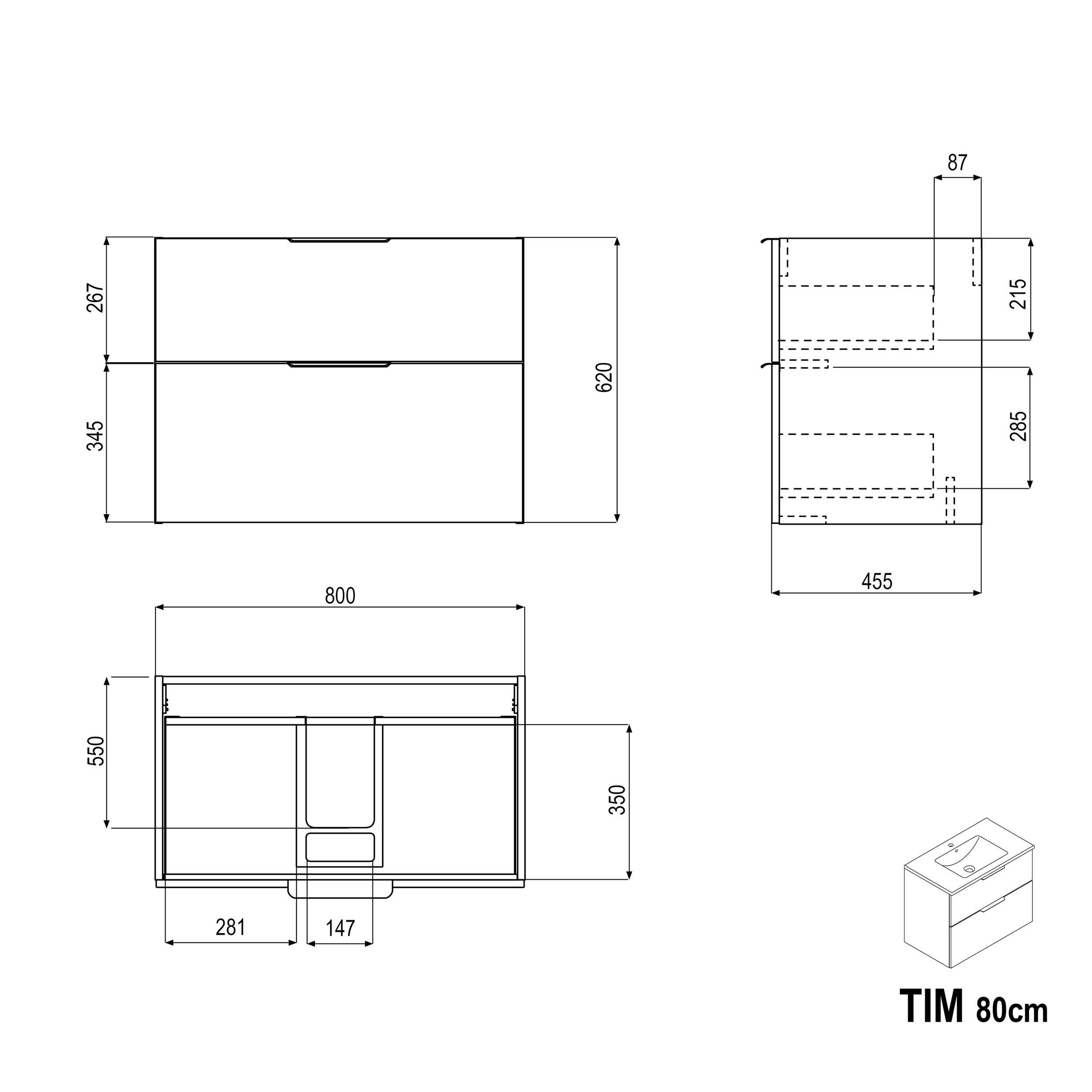 Meuble salle de bain TIM 