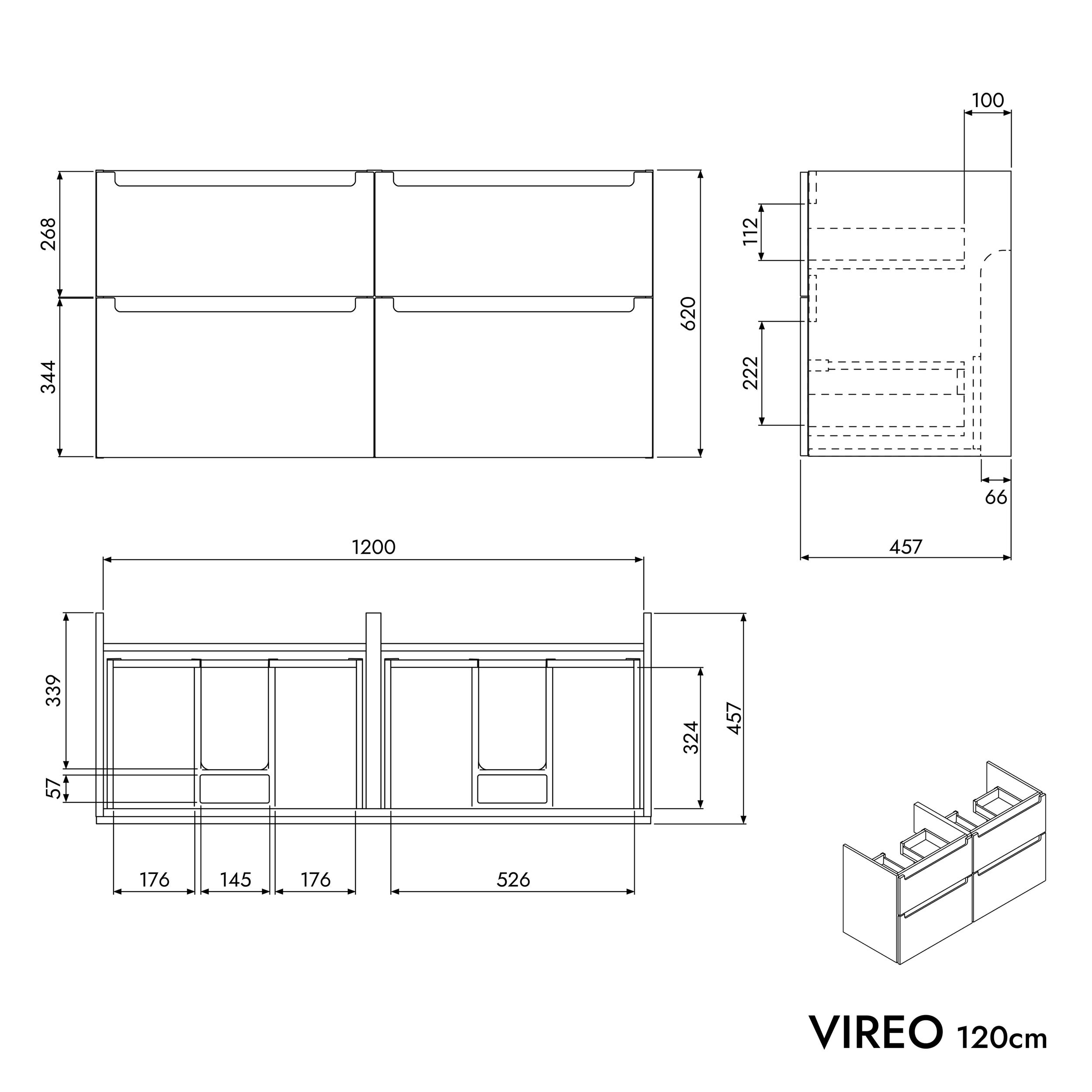 Mobiletto VIREO 120 cm