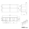 Meuble sous-vasque VIREO 160 cm
