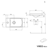 Set di mobili da bagno VIREO 40 cm con lavabo