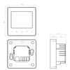 Thermostat ET61W Blanc pour plancher chauffant électrique avec technologie TWIN - contrôle par smartphone