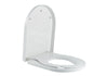 Sedile per WC Softclose con sedile WC per bambini - Coperchio di ricambio U1006 - Bianco lucido