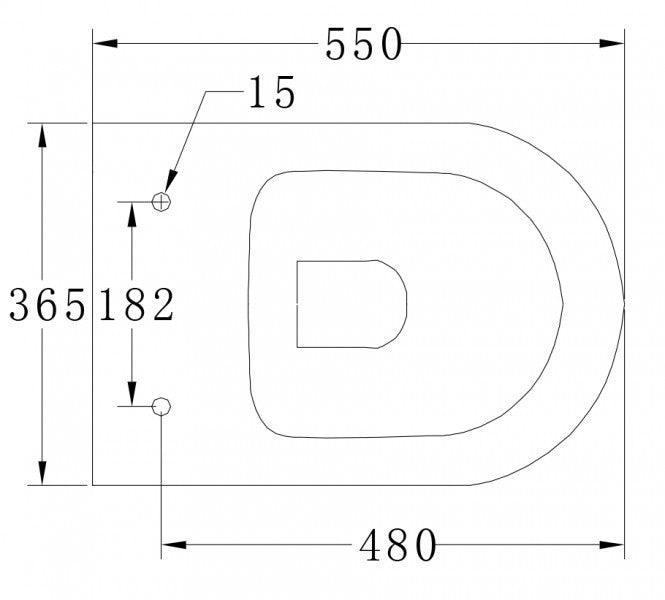 WC-Komplettpaket 39: WC B-8030R Schwarz