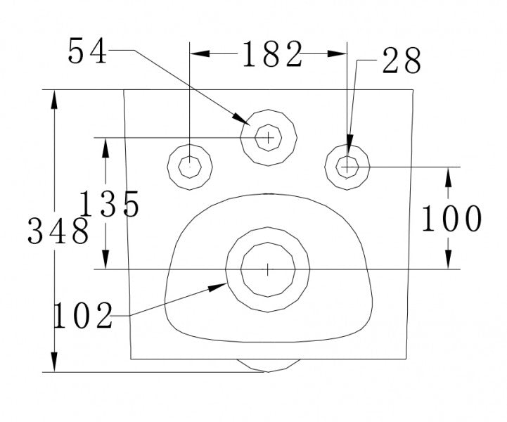WC-Komplettpaket 43: WC B-8030R Schwarz