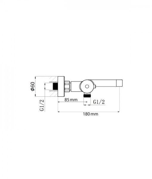 Duscharmatur Wandmischbatterie 4021