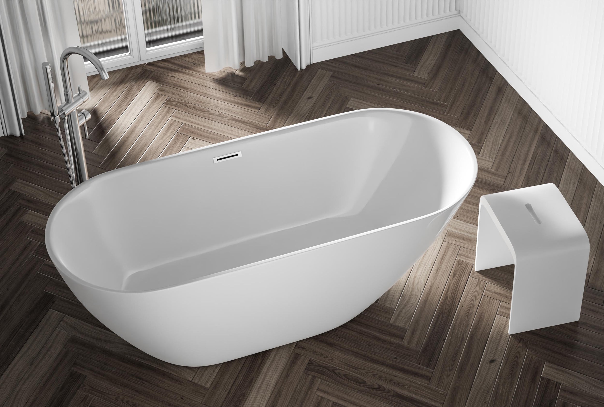 Freistehende Badewanne ROMA 2.0 Acryl