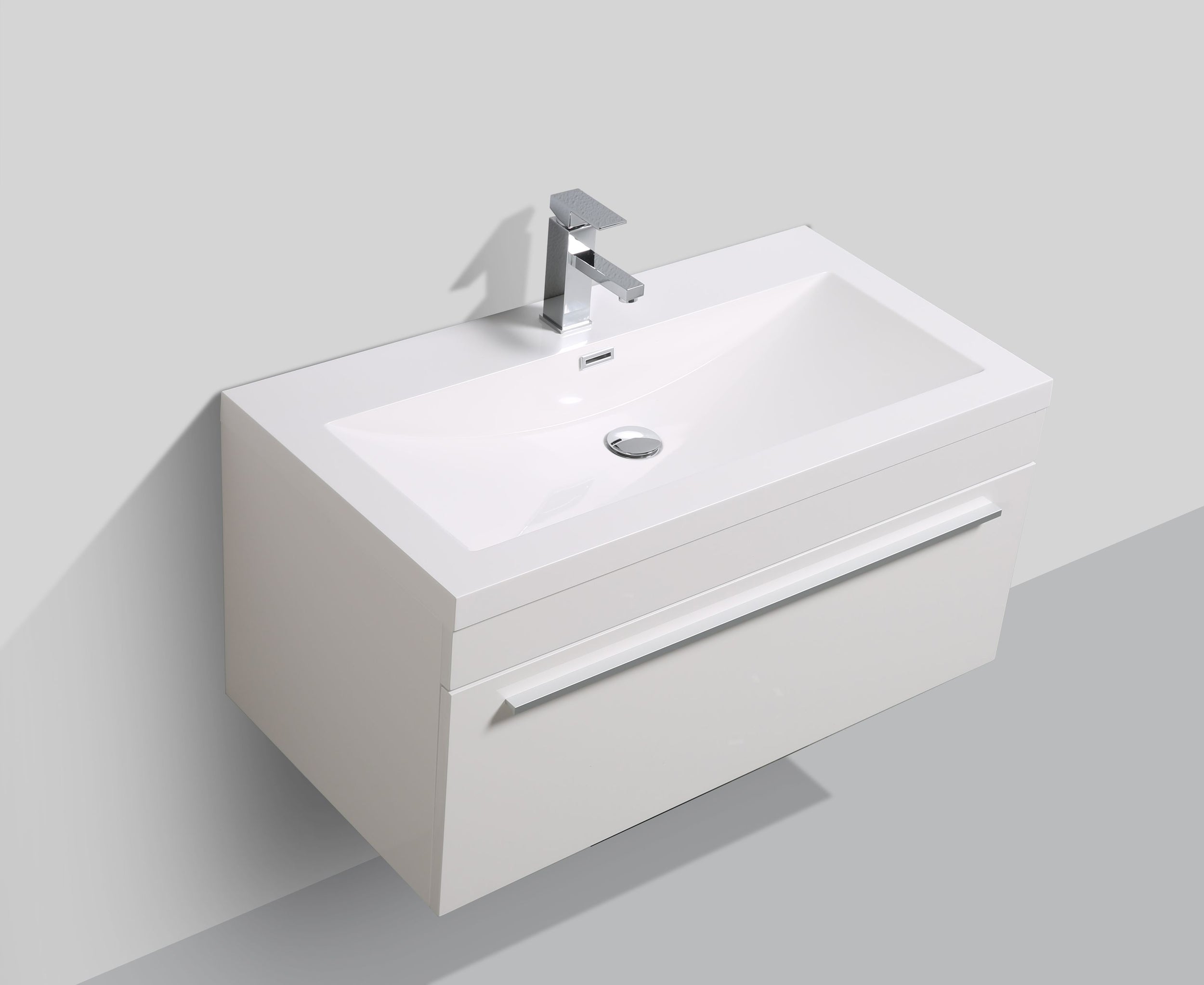 Meuble de salle de bains T900 Blanc avec lavabo