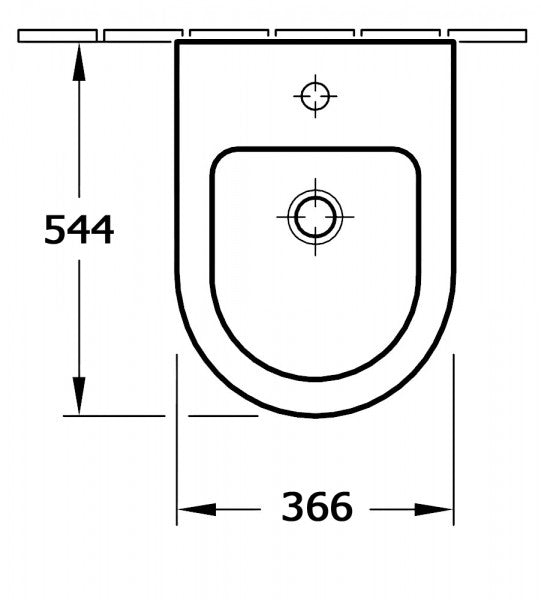 Bidet suspendu de qualité supérieure CH2019V - Accessoires en option