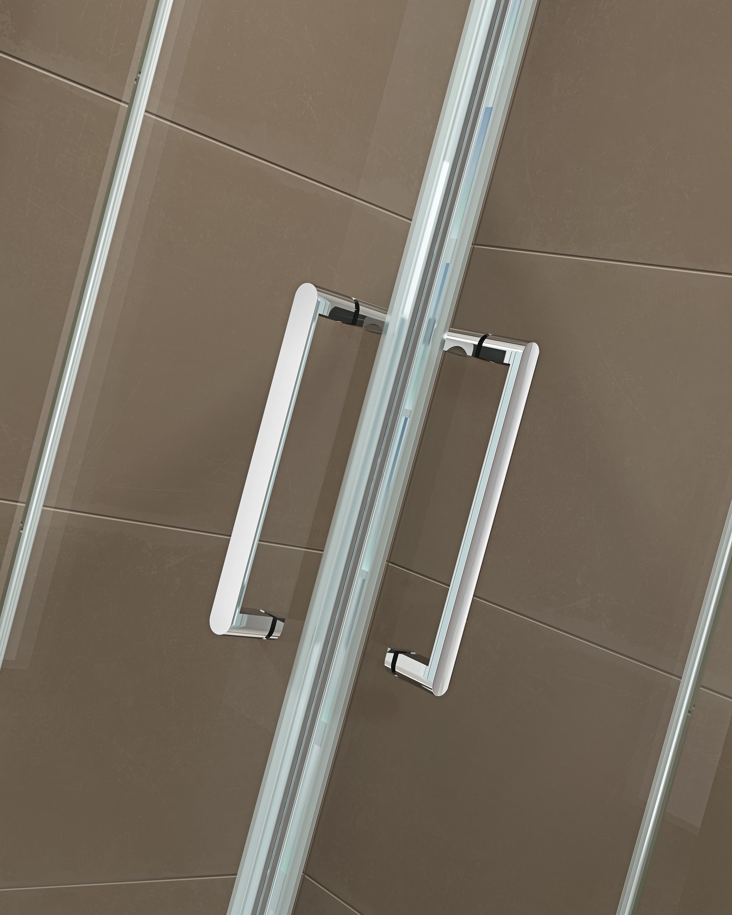 Paroi porte de douche pivotante en angle EX809 - verre de sécurité nano - 100 x 100 x 195 cm