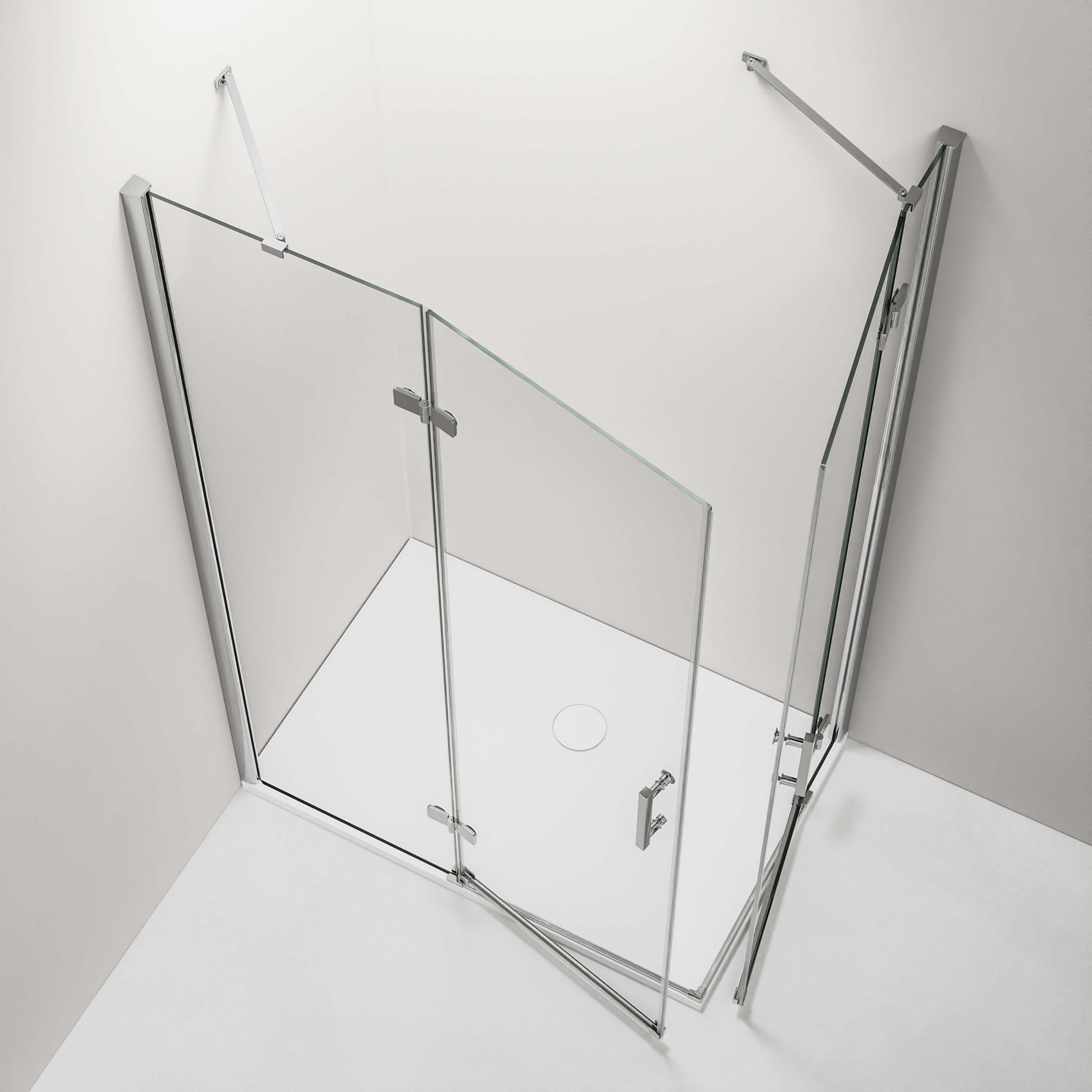 Eckdusche mit Schwingtüren DX407