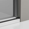 Porte de douche en niche coulissante NT806 FLEX Noir mat