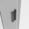 Porte de douche en niche coulissante NT806 FLEX Noir mat