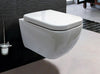 WC sospeso senza brida 101R - Sedile con tecnologia Softclose - Bianco lucido