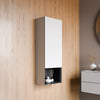 Mobile ARCTIC 480 White Softtouch - cerniera dell'anta a destra - ripiano inferiore.