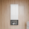 Mobile ARCTIC 480 White Softtouch - cerniera dell'anta a sinistra- ripiano inferiore