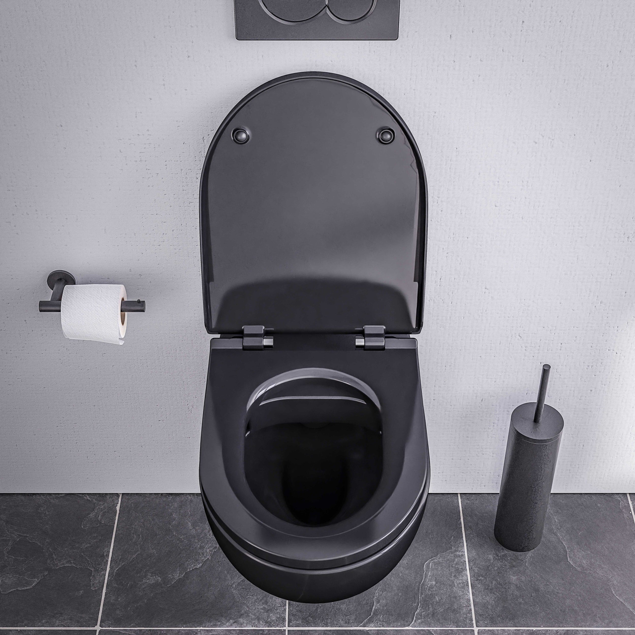 WC suspendu sans rebord E-9030 - abattant avec fonction Softclose - couleur au choix