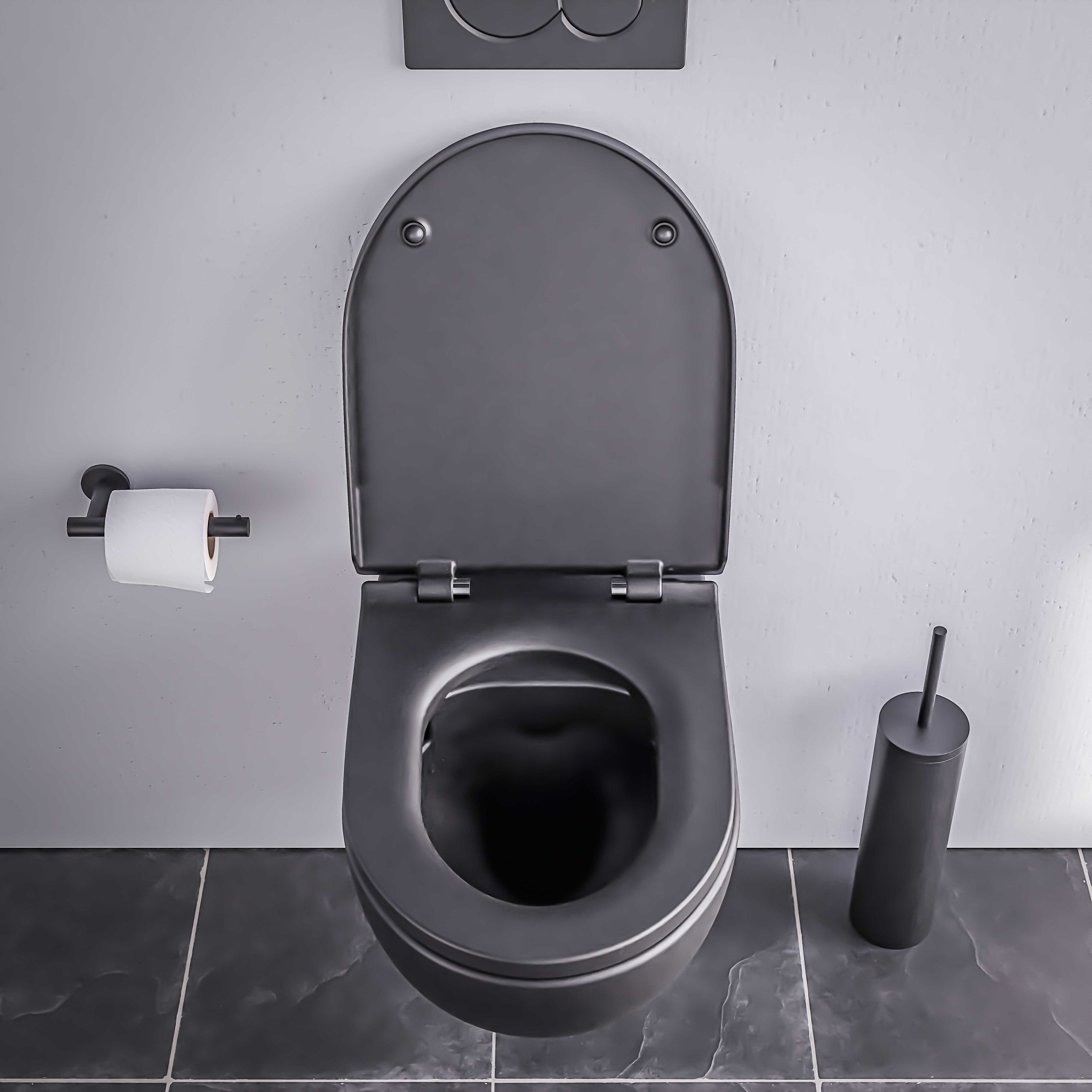 WC suspendu sans rebord E-9030 - abattant avec fonction Softclose - couleur au choix