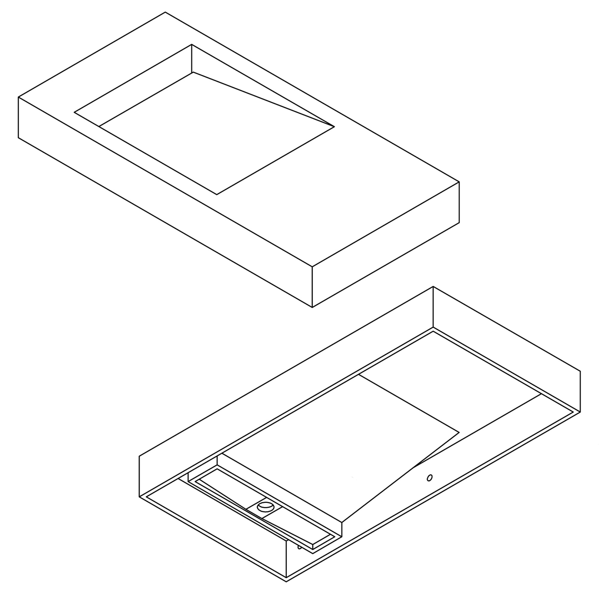 Vasque murale PB2155 en fonte minérale - blanc mat - 100 x 50 x 12 cm 