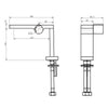 Robinetterie de lavabo design pour salle de bains NT3110G