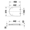 Duravit Univavo Universal WC-Sitz mit Absenkautomatik