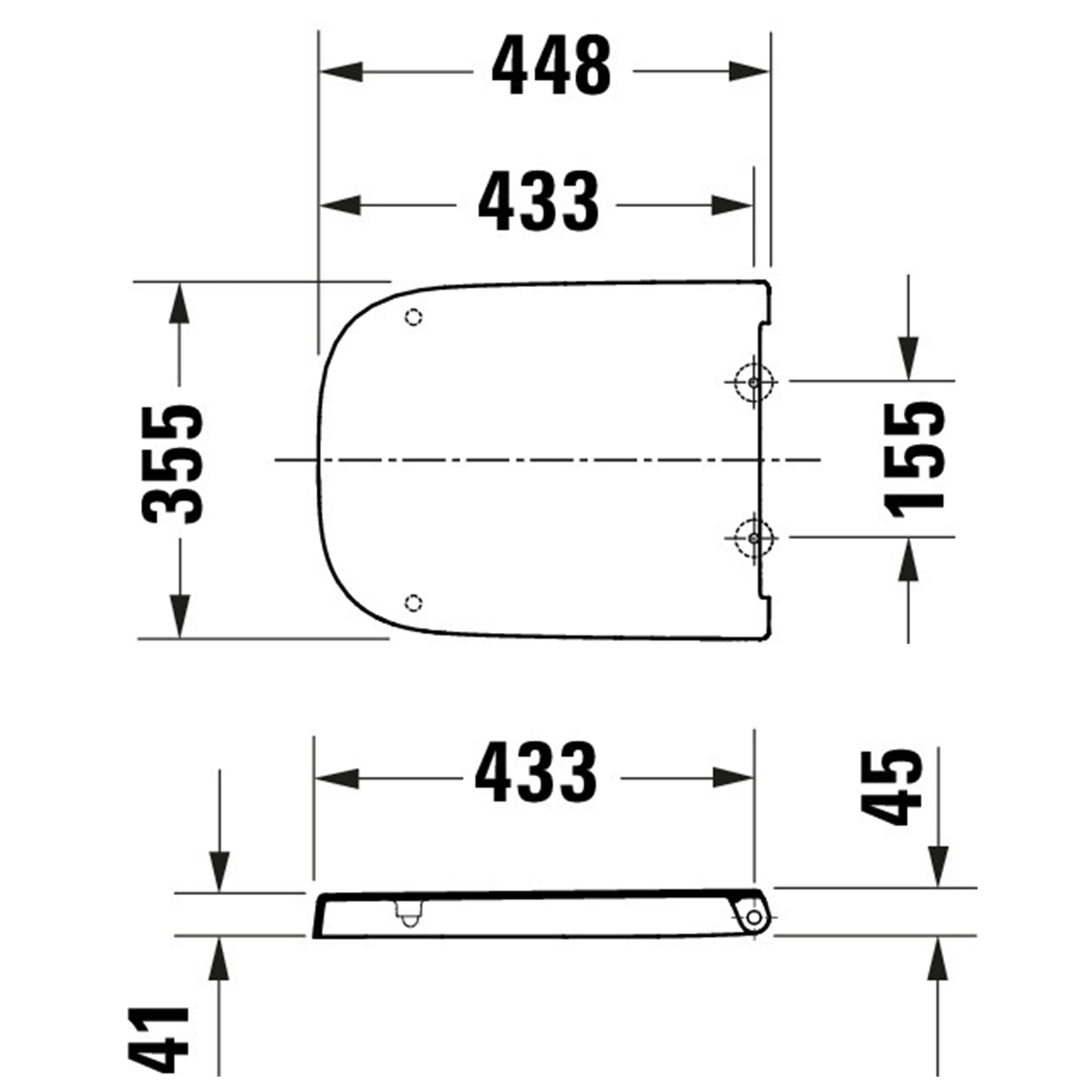 Duravit Univavo Universal WC-Sitz mit Absenkautomatik