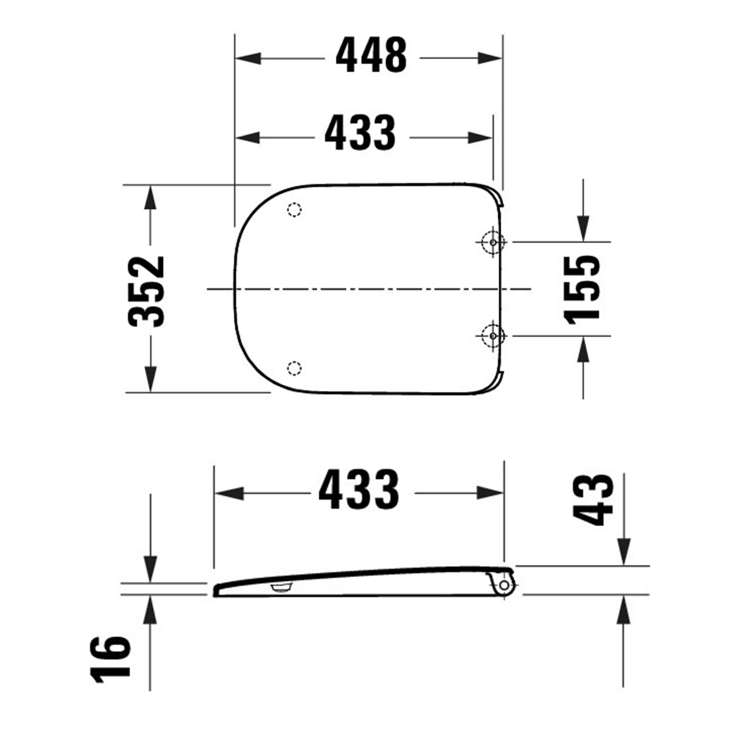 Duravit Univavo Universal WC-Sitz mit Absenkautomatik