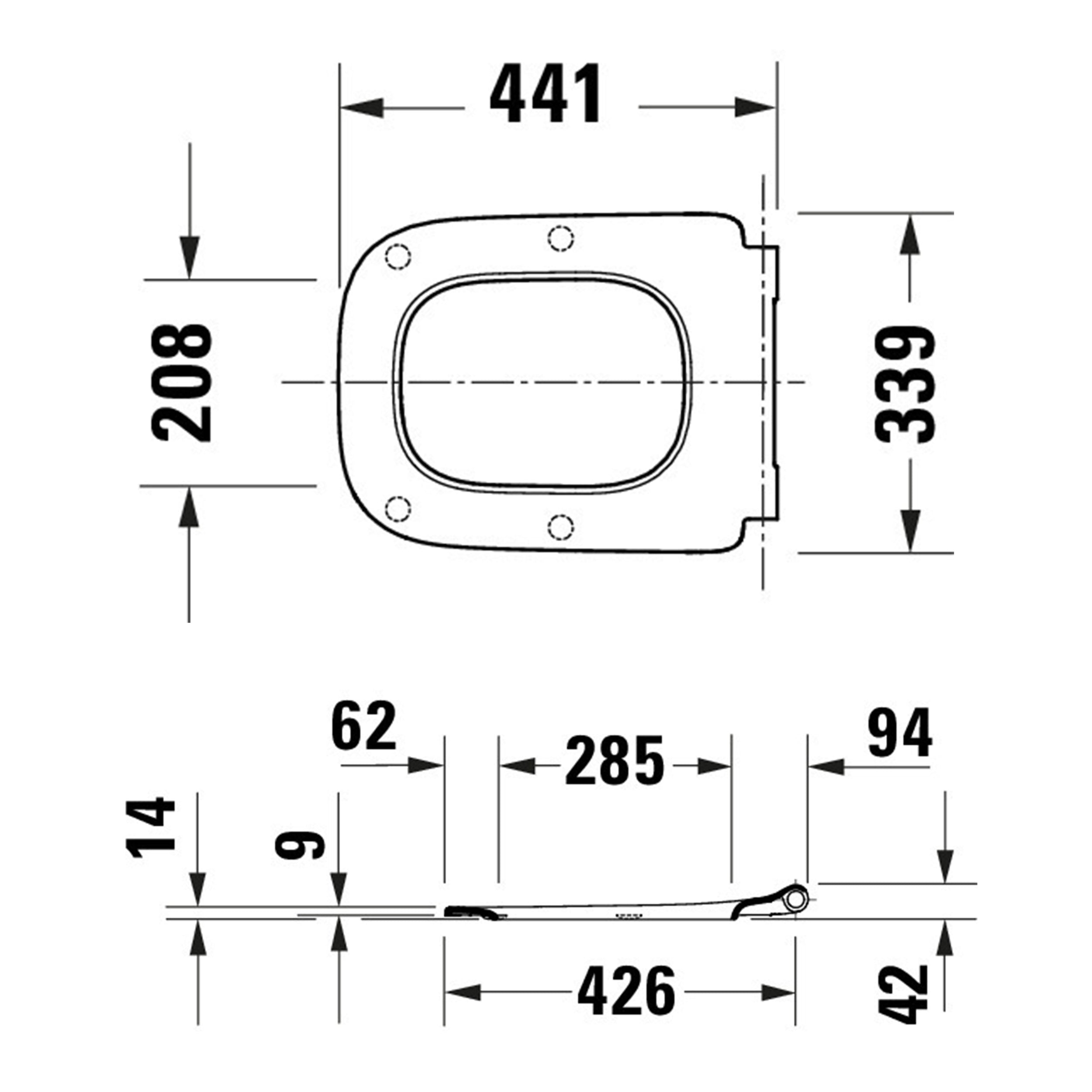 Duravit Univavo Universal WC-Sitz mit Absenkautomatik